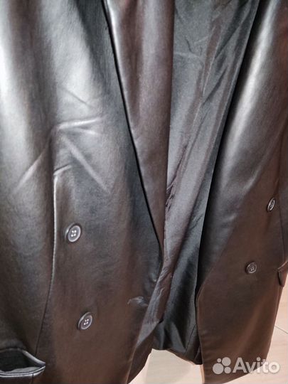 Пиджак женский экокожа zarina