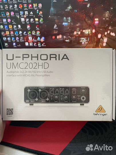 Аудиокарта behringer umc202hd