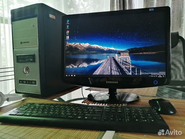 Компьютер на core i3 с монитором