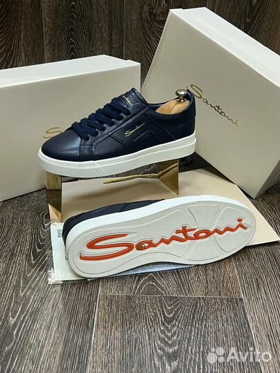 Ботинки мужские santoni кожа 40-45