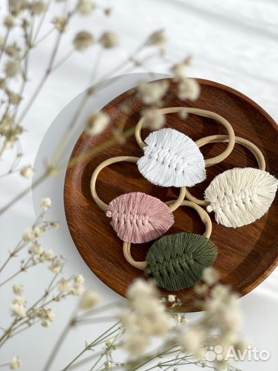 Листик - макраме