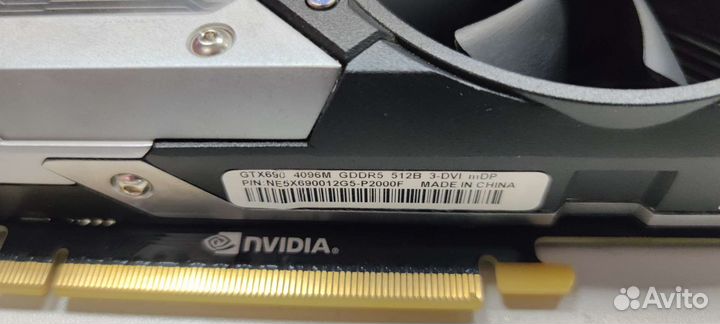 Видеокарта Gtx 690 4gb 512bit б.у