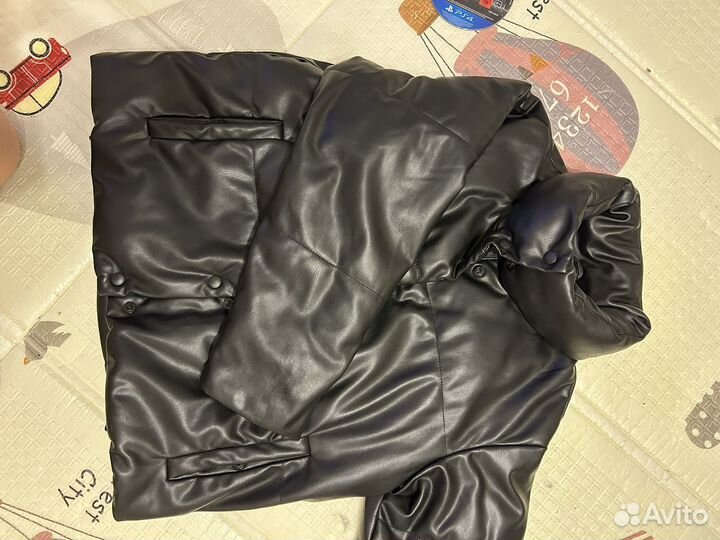 Куртка stradivarius экокожа