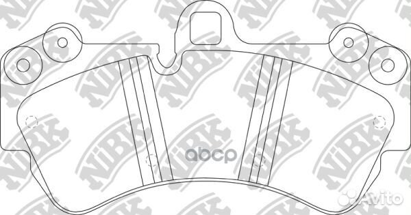 Колодки тормозные дисковые передние NiBK PN0345