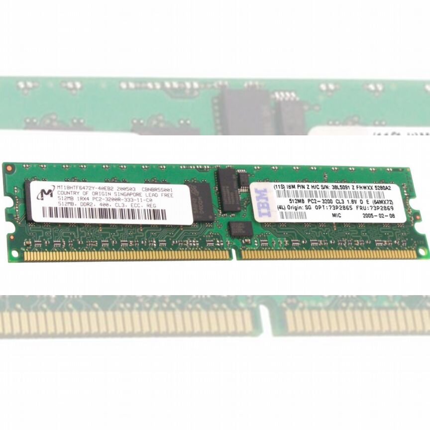 [73P2869] Оперативная Память Ibm 38l5091 Ddr2 512mb 73p2869