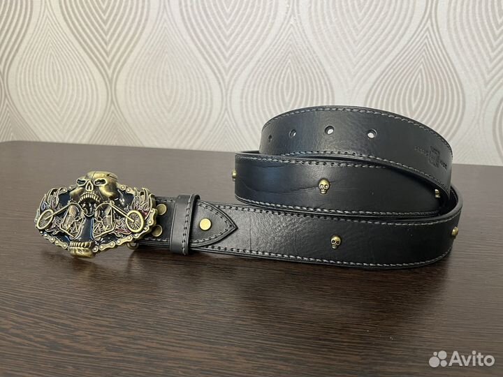 Ремень кожаный ручной работы