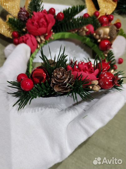 Брошь новогодняя