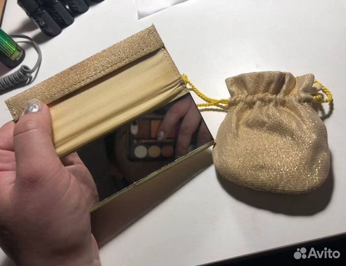 Набор времен СССР винтаж (зеркало и мешочек)