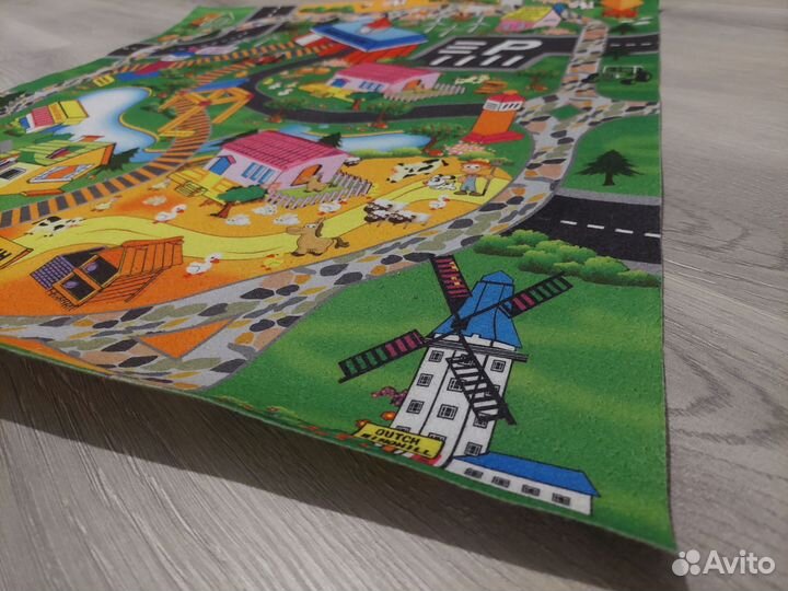 Детский игровой коврик с дорогами