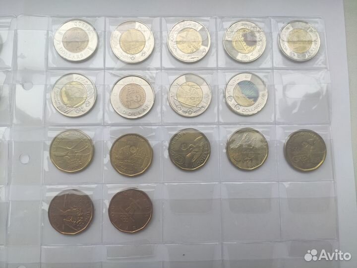 Коллекция юбилейных монет Канады Всего 53 шт