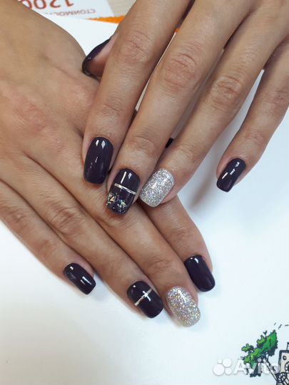 Маникюр/педикюр с покрытием