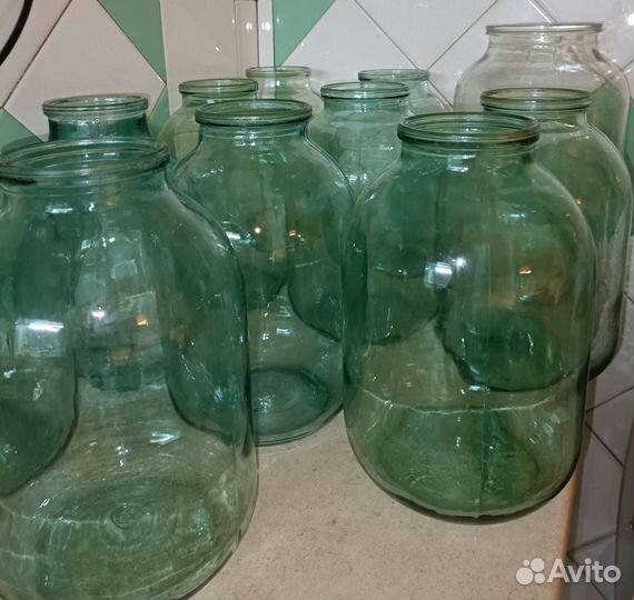 Банки стеклянные 1л, 2л, 3л