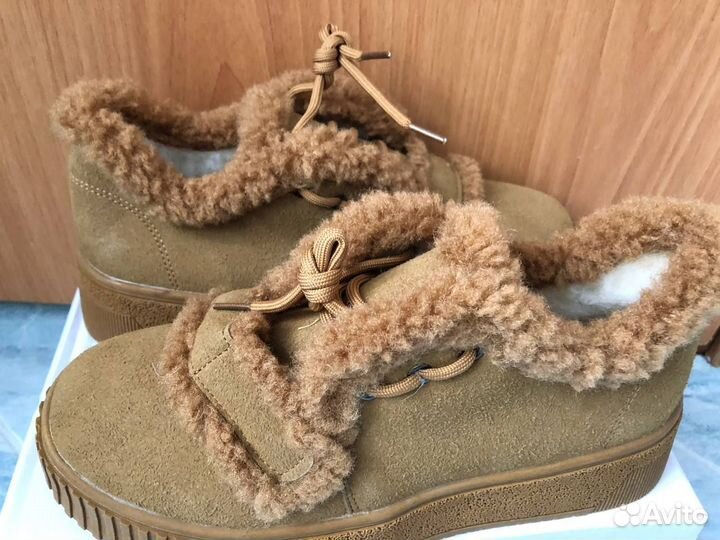 Ботинки зимние новые мех женские