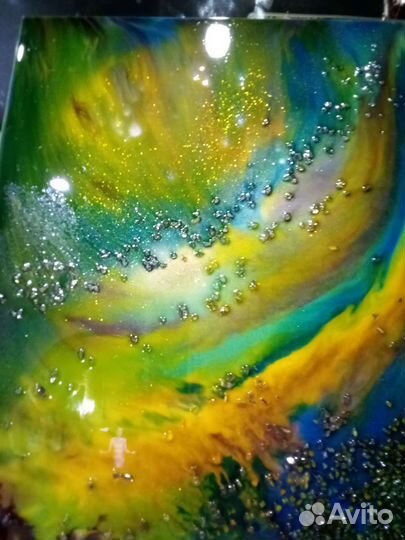 Картина из эпоксидной смолы, ручной работы