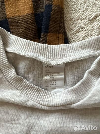 Кофты и рубашка HM для мальчика 74-80