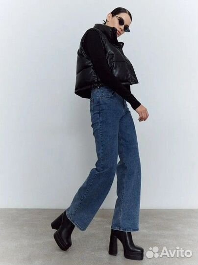 Жилет укороченный утепленный