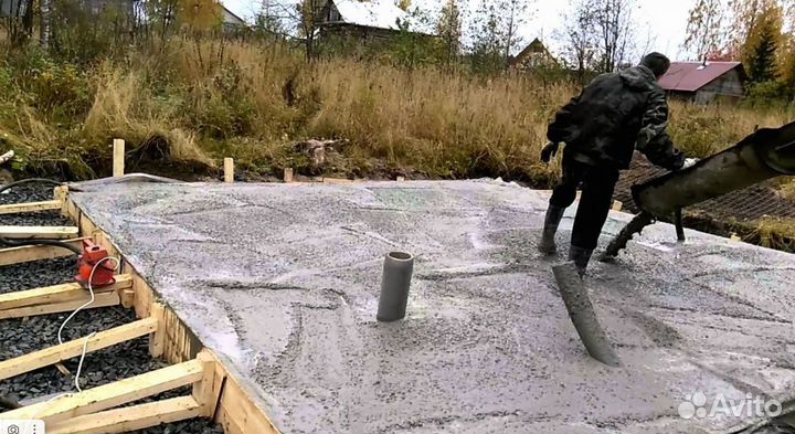 Доставка бетона миксером