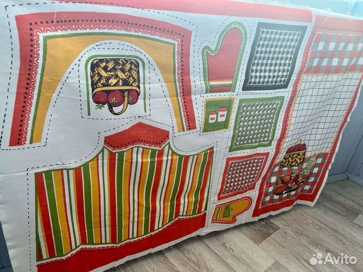 Новый набор для шитья фартука и полотенец СССР лен