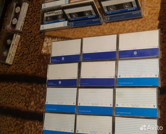 Аудиокассеты Sony Super EF90 12шт