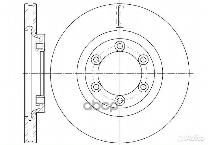 Диск тормозной вентилируемый G-brake GR-02446