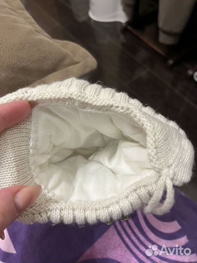 Шапка зимняя для новорожденных