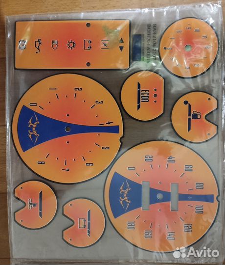 Наклейка щитка приборов ваз