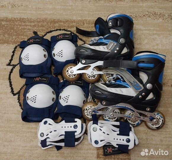 Роликовые коньки детские раздвижные