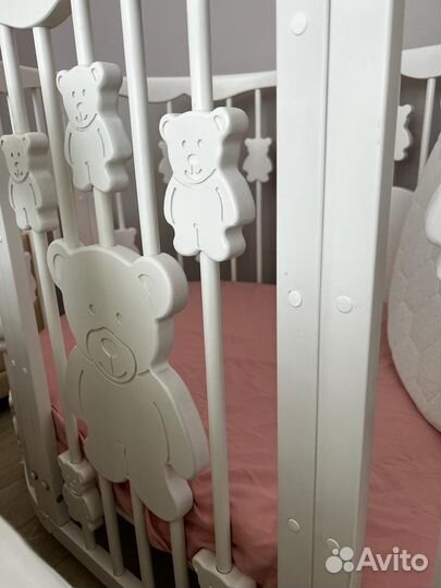 Кроватка трансформер детская 6 в 1 comfort baby