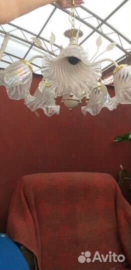 Люстра потолочная бу