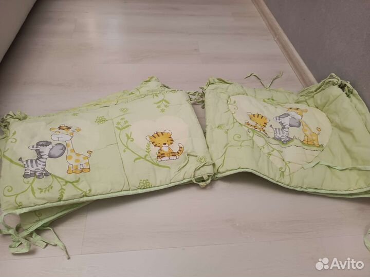 Комплект в кроватку+ в подарок бортики