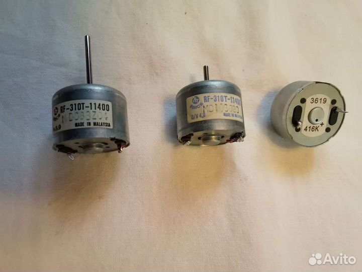 Моторчики для магнитофонов и детских игрушек