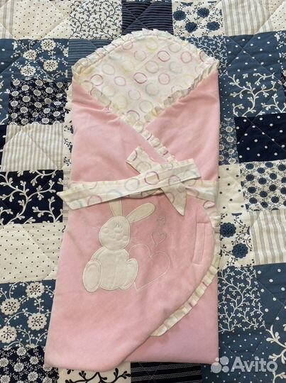 Конверт одеяло на выписку для девочки