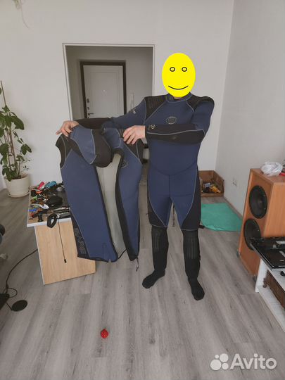 Мокрый гидрокостюм 7мм