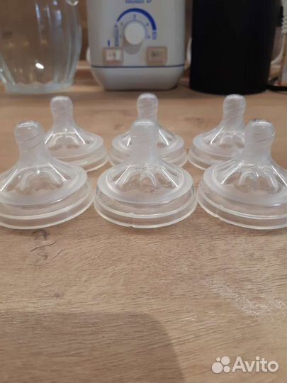 Соски бутылочные avent с рождения