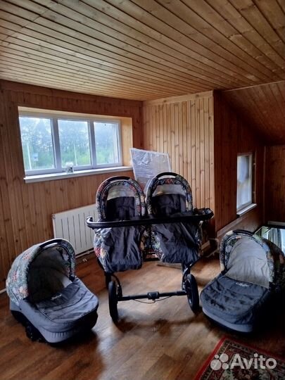 Коляска для двойни 2 в 1