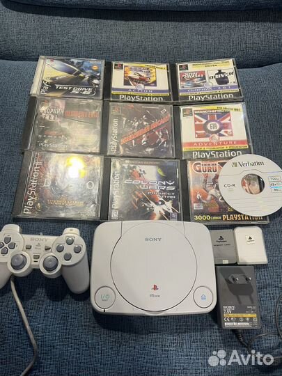 Sony Playstation 1 прошитая+ топ комплект