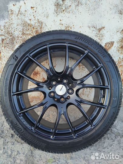 Rays Homura 19*8.0J +48 5*112 + Bridgestone