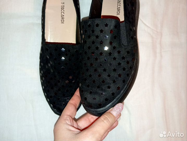 Лоферы кожаные / раз 38 / новые