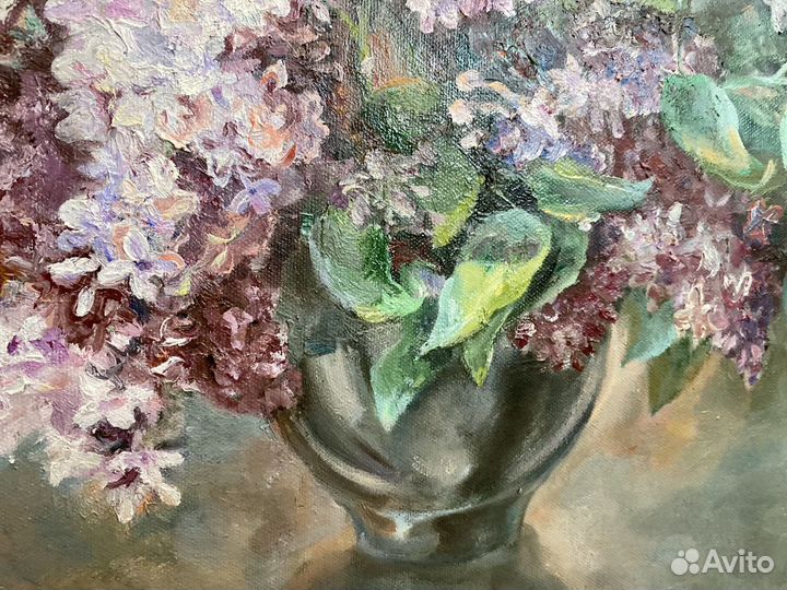 Картина Маслом на холсте «Букет Сирени»