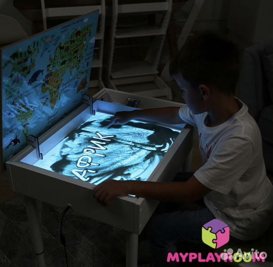 Световая песочница стол детский