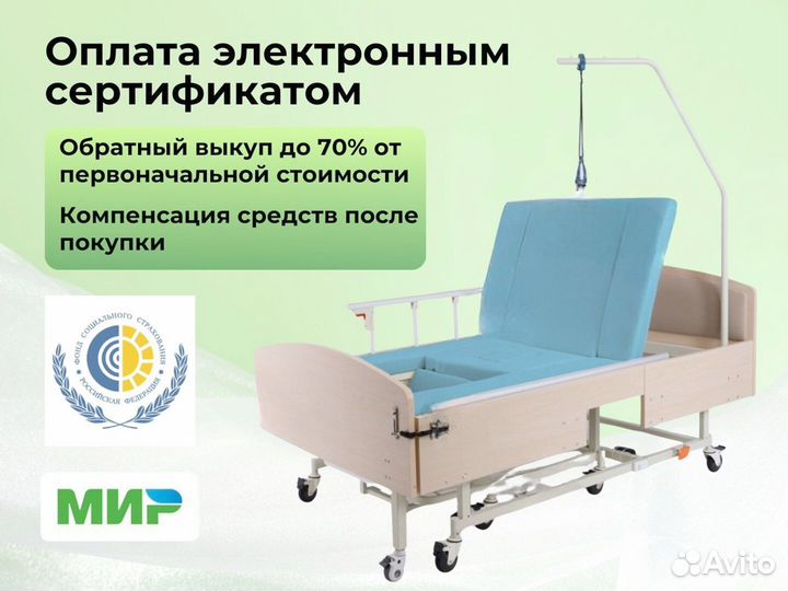 Кровать медицинская функциональная