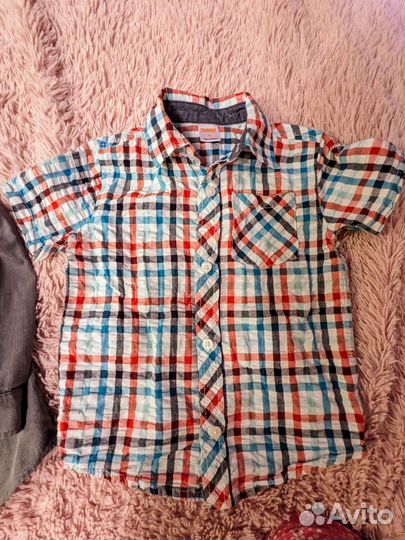 Рубашки на мальчика пакетом 2-4 года