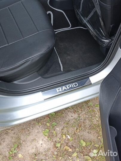 Накладки на пороги для Skoda Rapid I, II 2013-2020