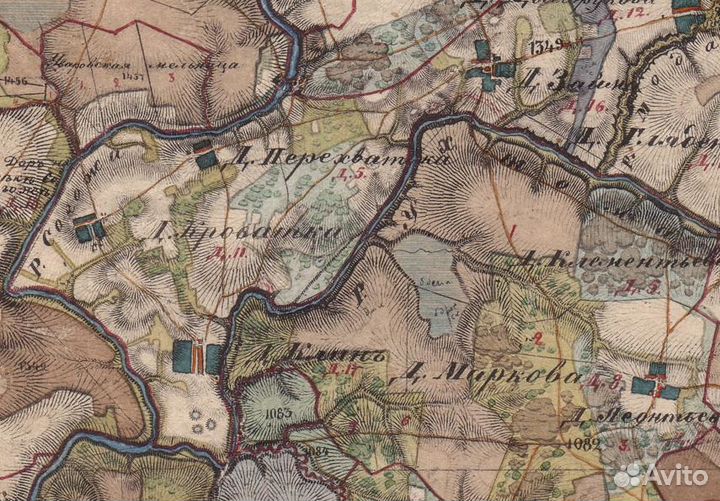 Карта Менде Ярославской губернии 1857 для Garmin