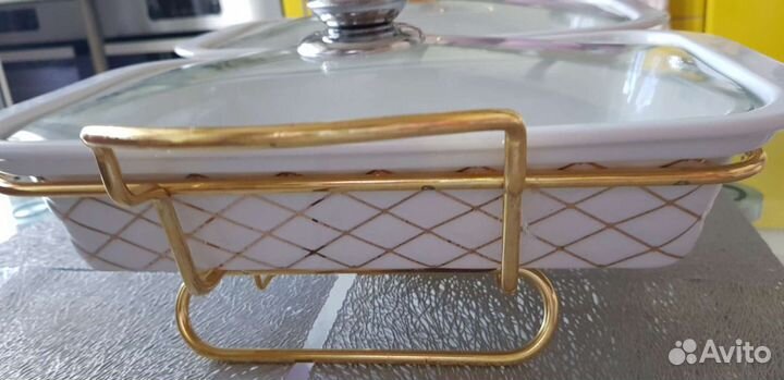 Новый шикарный набор посуды с подогревом