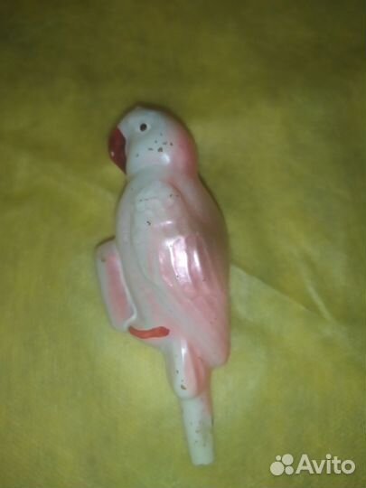 Попугай из Айболит. На прищепке. Елочные игрушки