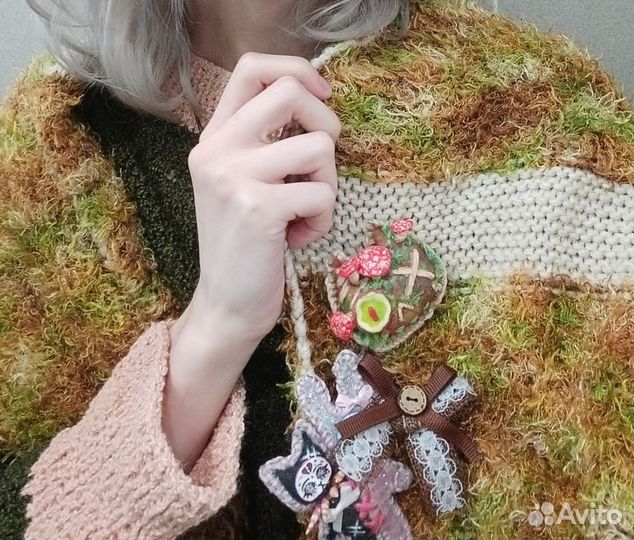 Брошь ручной работы