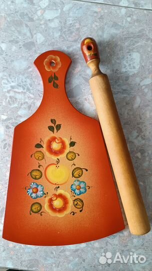 Доска разделочная и скалка СССР новые