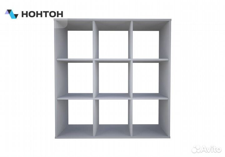 Стеллаж кубический Polini home SMART 9 секций белы