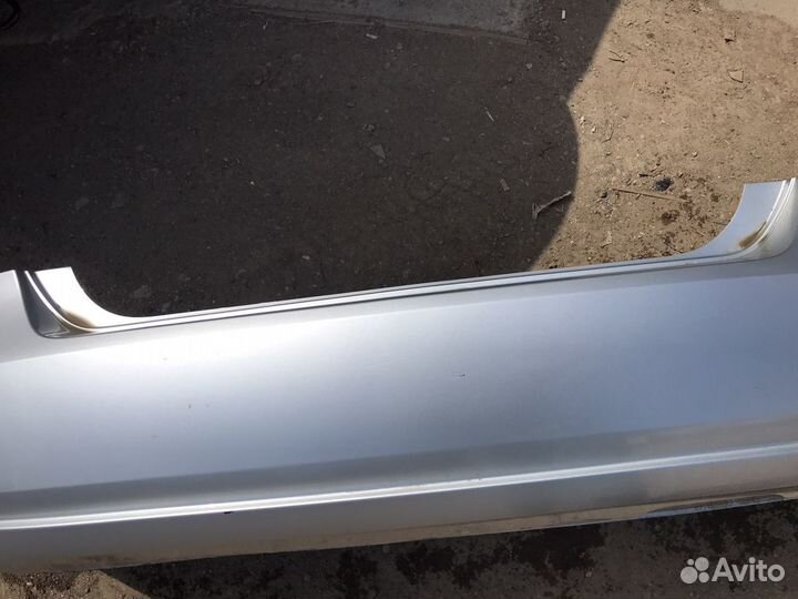 Бампер задний фольксваген поло серебро